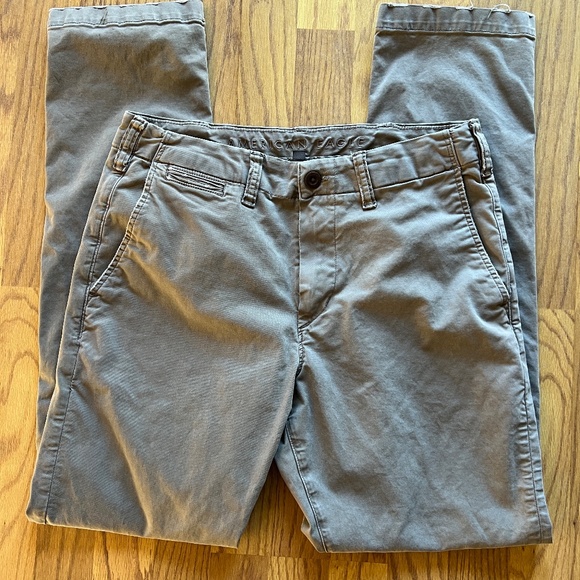 Men’s American Eagle Flex Original Straight Lived In Khaki Pants - Picture 11 of 11